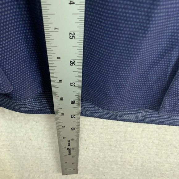 Ted Baker Shirt Men's 5 Purple Blue Cotton Stretch Collared Classic Button-Up - Picture 4 of 9